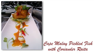 recipe Cape Malay Pickled Fish with Coriander Raita